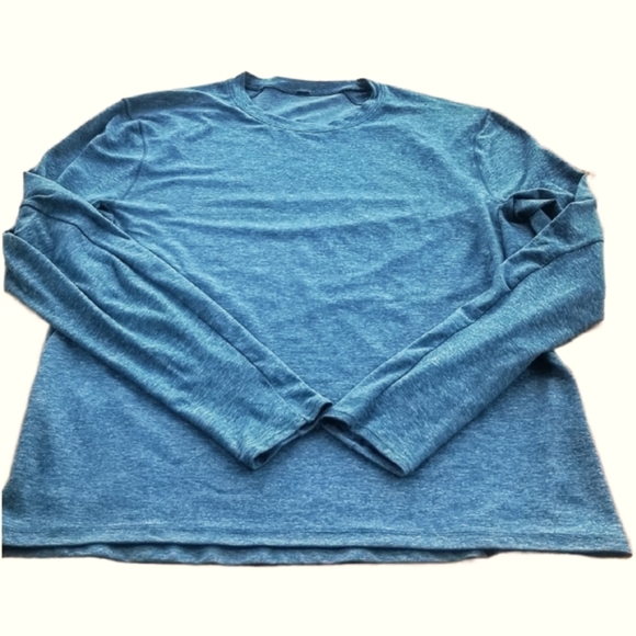 lululemon athletica Other - Lululemon \ Men's Surge Warm LS T Shirt /Large / Heathered Pewter Blue